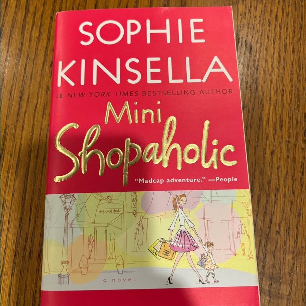 Sophie Kinsella "Mini Shopaholic" Hardcover Book - Red & Gold Cover